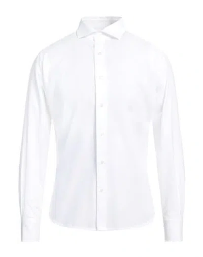 Brouback Man Shirt White Size 15 Cotton
