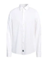 Brouback Man Shirt White Size 17 ½ Cotton, Elastane