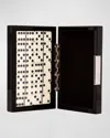 Brouk & Co High-gloss Wood %26 Velvet Domino Set In Carbon Fiber