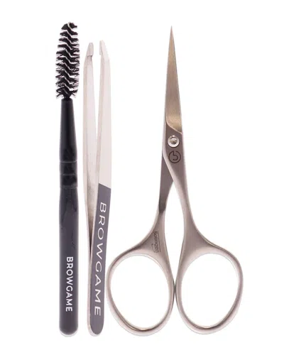 Browgame Women's Precision Brow 3pc Kit In White
