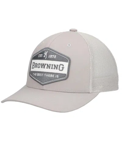 Browning Men's Gray Sideline Trucker Adjustable Hat