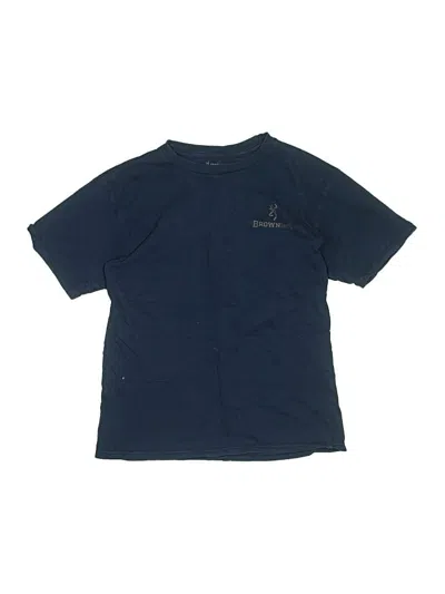 Pre-owned Browning Kids' Short Sleeve T-shirt In Blue