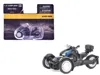 Brp Models Can-am Ryker Rally 3-wheel Motorcycle Galactic Blue And Black 1/32 Diecast Model By  In Black
