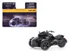 Brp Models Can-am Spyder F3 3-wheel Motorcycle Steel Black Metallic 1/32 Diecast Model By  In Black