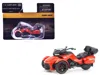 Brp Models Can-am Spyder F3 Limited Special Series 3-wheel Motorcycle Viper Red 1/32 Diecast Model By Brp Model In Red