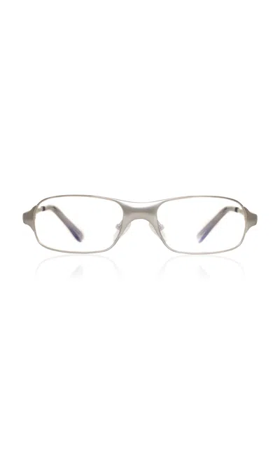 Bru Eyewear Aitken Metal Glasses In Silver