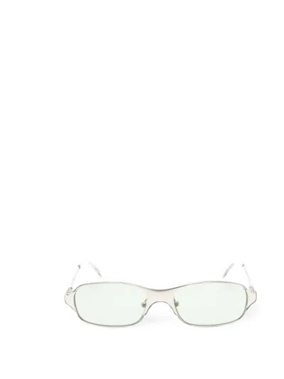 Bru Eyewear Aitken Oval-frame Sunglasses In Silver