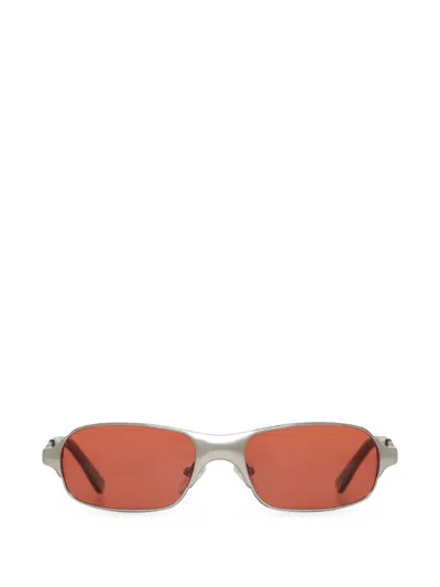 Bru Eyewear Aitken Oval-frame Sunglasses In Silver