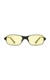 Bru Eyewear Aitken Polarized Satinless Steeel Sunglasses In Yellow