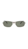 Bru Eyewear Aitken Rectangle Sunglasses In 烟灰色