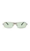 Bru Eyewear Aitken Rectangle Sunglasses In 沼泽色