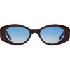 Bru Eyewear Bembridge Sunglasses 51mm In Blue