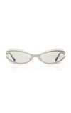 Bru Eyewear Cannon Metal Glasses In Silver
