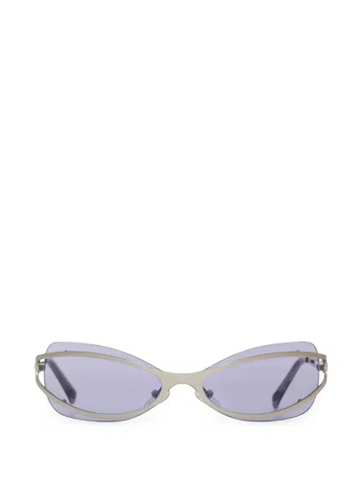 Bru Eyewear Cat-eye Frame Sunglasses In Silber