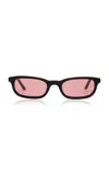 Bru Eyewear Flossie Polarized Acetate Sunglasses In Pink