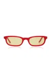 Bru Eyewear Flossie Polarized Acetate Sunglasses In Yellow
