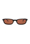 Bru Eyewear Flossie Wayfarer Sunglasses In Cedar