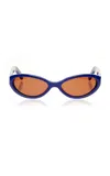 Bru Eyewear Linden Acetate Sunglasses In Blue
