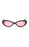 Bru Eyewear Linden Polarized Acetate Sunglasses In Pink