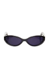 Bru Eyewear Linden Sunglasses In 漆黑