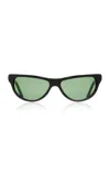 Bru Eyewear Matlock Acetate Sunglasses In Green