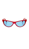 Bru Eyewear Matlock Sunglasses In Red