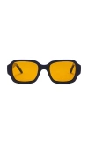 Bru Eyewear Olan Rectangle Sunglasses In 日落