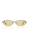 Bru Eyewear Poly Metal Sunglasses In Yellow