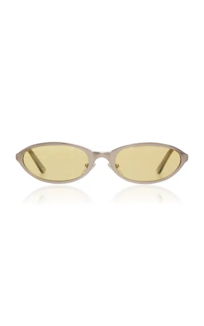 Bru Eyewear Poly Metal Sunglasses In Yellow