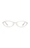 Bru Eyewear Poly Satinless Steeel Blue Light Glasses In Transparent