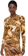 Bruceglen Cheetah Dot Python Tee Cheetah Dot Python In Multi