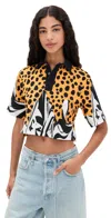 Bruceglen Cheetah Print Polo Cheetah Spot In Brown