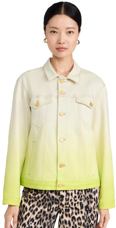 Bruceglen Denim Ombre Jacket Beige Lime Ombre
