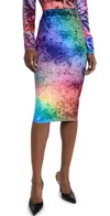 Bruceglen Prism Crushed Velvet Pencil Skirt Blue Prism In Blue Prism