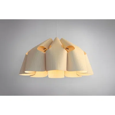 Bruck Lighting 1 - Light Empire Pendant In Ash
