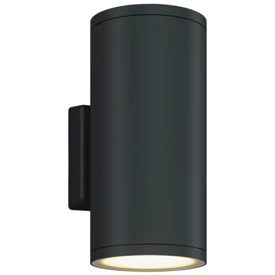 Bruck Lighting 5.5" Cylinder Outdoor Anthracite Up & Down Wall Light