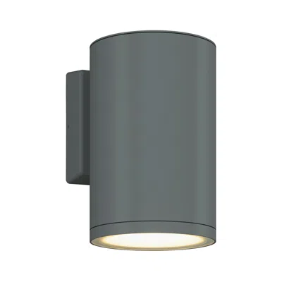 Bruck Lighting 5.5" Cylinder Outdoor Silver Down Wall Light