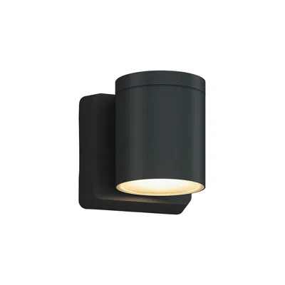 Bruck Lighting 5.8" Cylinder Outdoor Black Down Wall Light