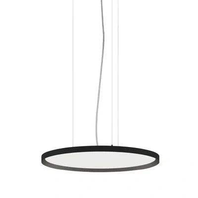 Bruck Lighting Apollo 1 - Light Single Geometric Led Pendant In Black
