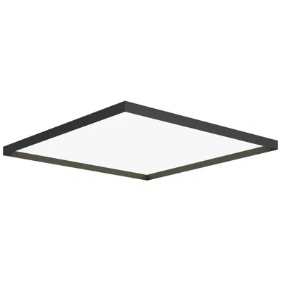 Bruck Lighting Bina Square Surface Mount Direct-indirect Light 24" Black Made To Order