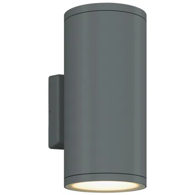 Bruck Lighting Bruck 13" High Silver Up And Down Cylinder Outdoor Wall Sconce