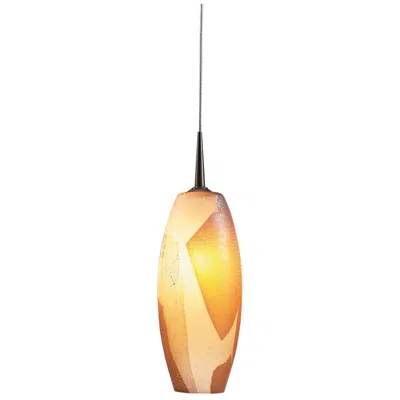 Bruck Lighting Bruck Ciro 3.6" Wide Handcrafted Gold Lead Glass Led Mini Pendant