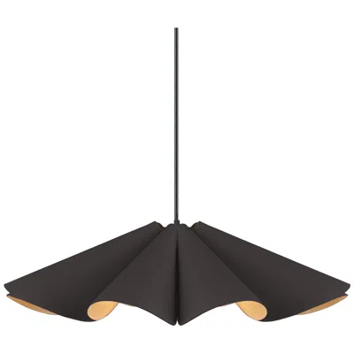 Bruck Lighting Bruck Delfina 23 3/4" Wide Ebony With Ash Wood Pendant Light Made To Order