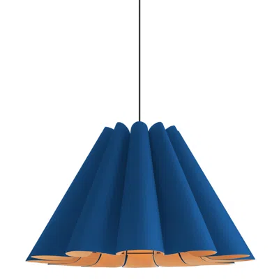 Bruck Lighting Bruck Lora 27 1/2" Wide Blue And Ash Wood Pendant Light - Made To Order