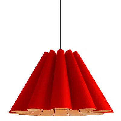 Bruck Lighting Bruck Lora 27 1/2" Wide Red And Ash Wood Pendant Light - Made To Order