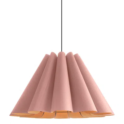 Bruck Lighting Bruck Lora 27 1/2" Wide Rose And Ash Wood Pendant Light - Made To Order