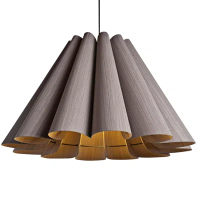 Bruck Lighting Bruck Lora 27 1/2"w Gray Oak & Ash Wood Modern Pendant Light Made To Order