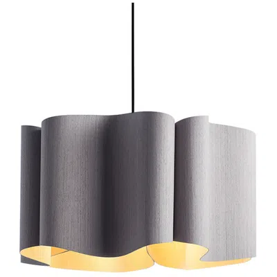 Bruck Lighting Bruck Paulina 19 3/4"w Gray Oak And Ash Wood Pendant Light - Made To Order