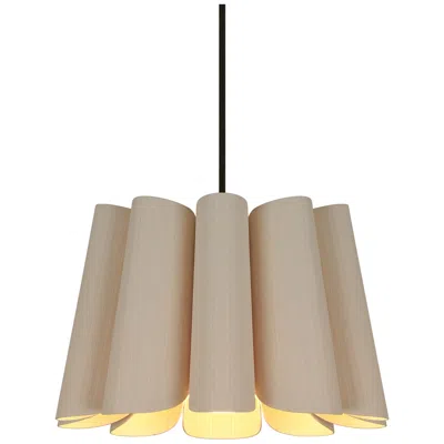 Bruck Lighting Bruck Renata 11 3/4" Wide Black Mini Pendant With Ash Shade - Made To Order