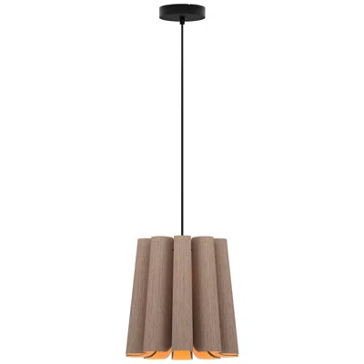 Bruck Lighting Bruck Renata 12 1/2"w Gray Oak And Ash Wood Pendant Light